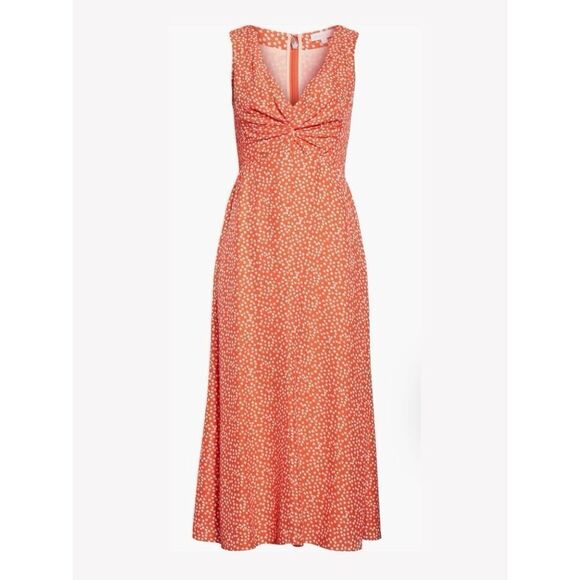 NEW Rebecca Taylor Women’s 8 Malia Red White Dainty Floral Dress - Picture 1 of 6
